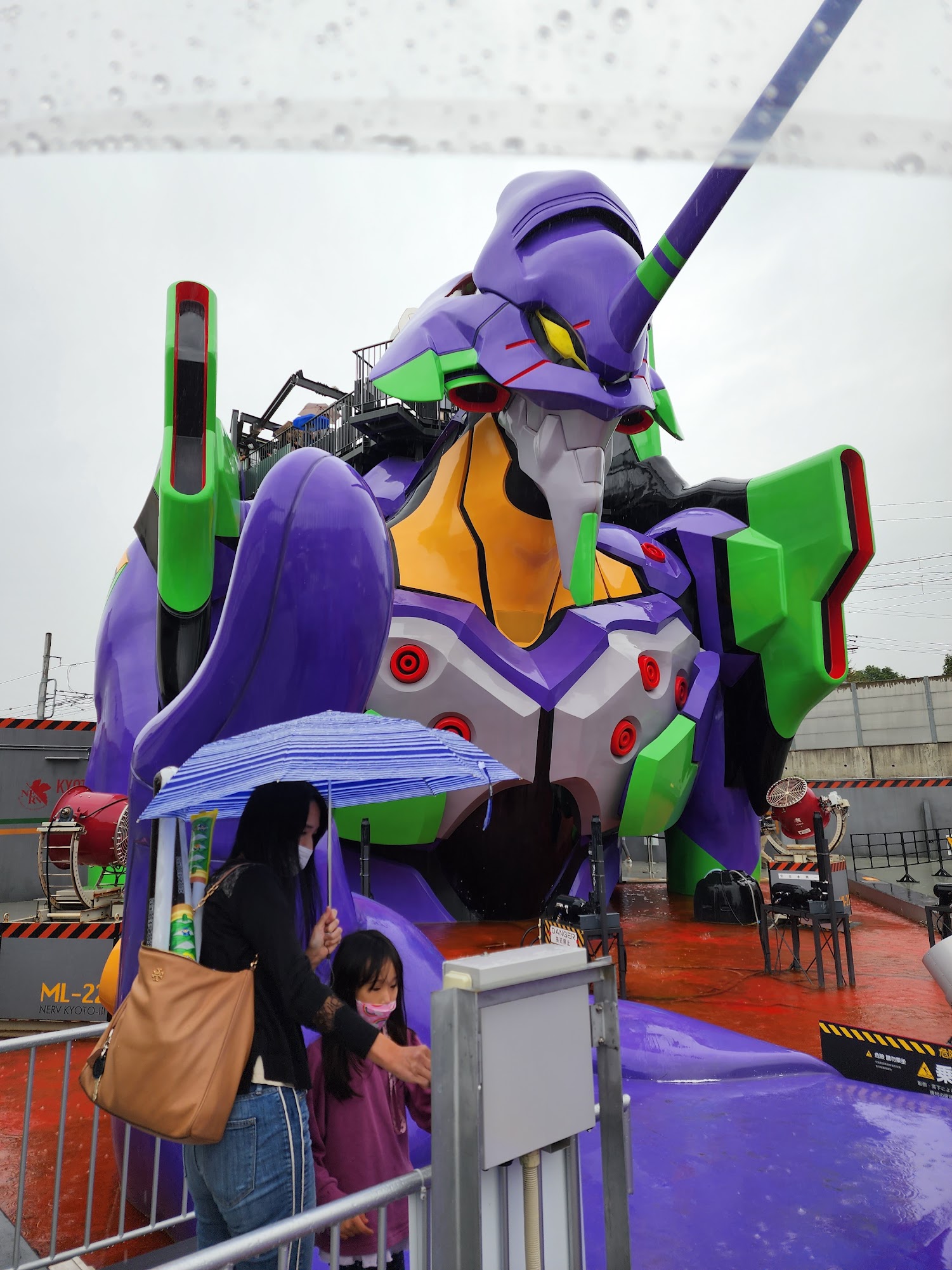 probably about 30 feet high! evangelion